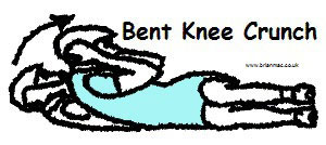Bent knee crunch